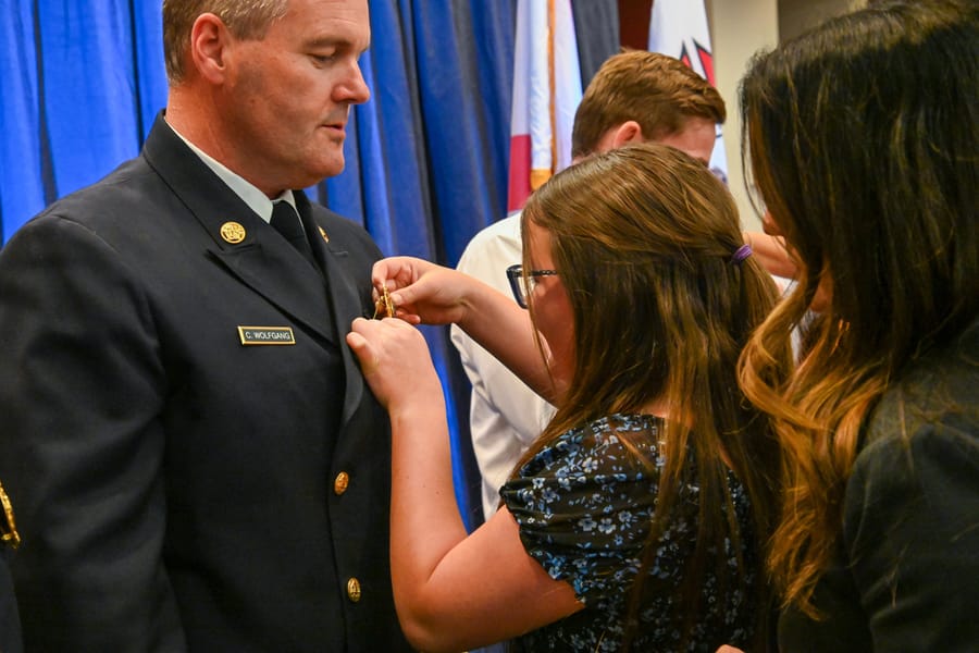 SCFD Class 1224 Badge Pinning Ceremony