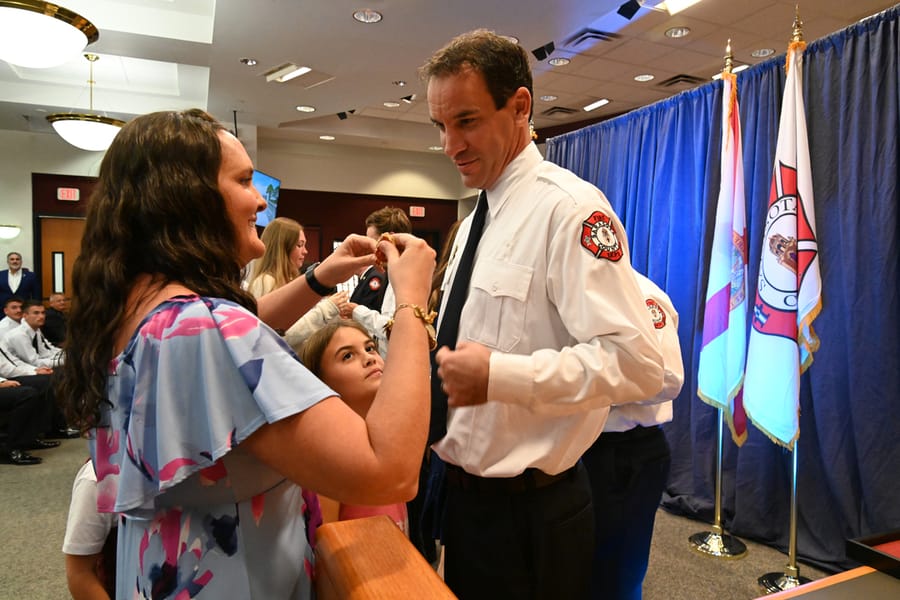 SCFD Class 1224 Badge Pinning Ceremony