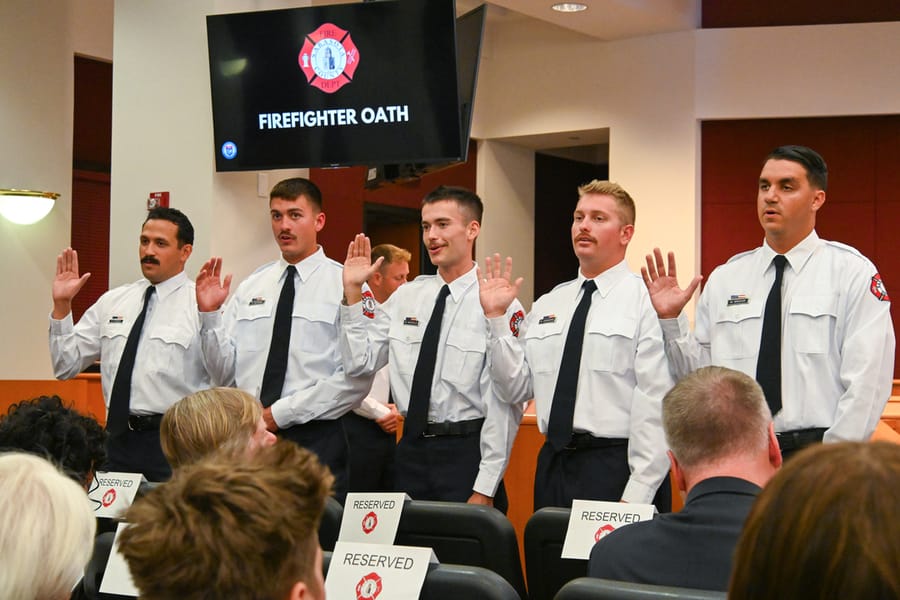 SCFD Class 1224 Badge Pinning Ceremony