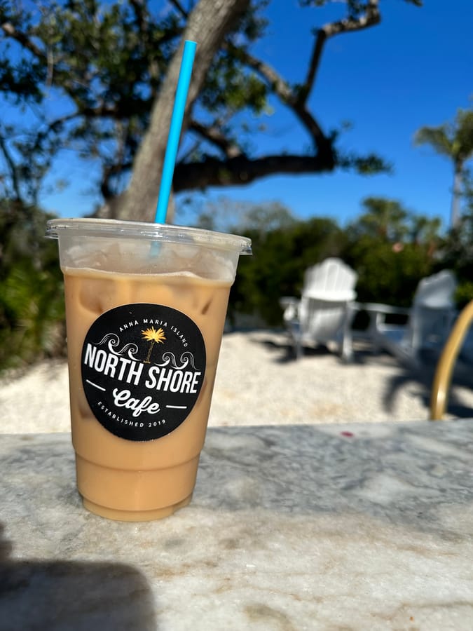 Latte at North Shore Cafe