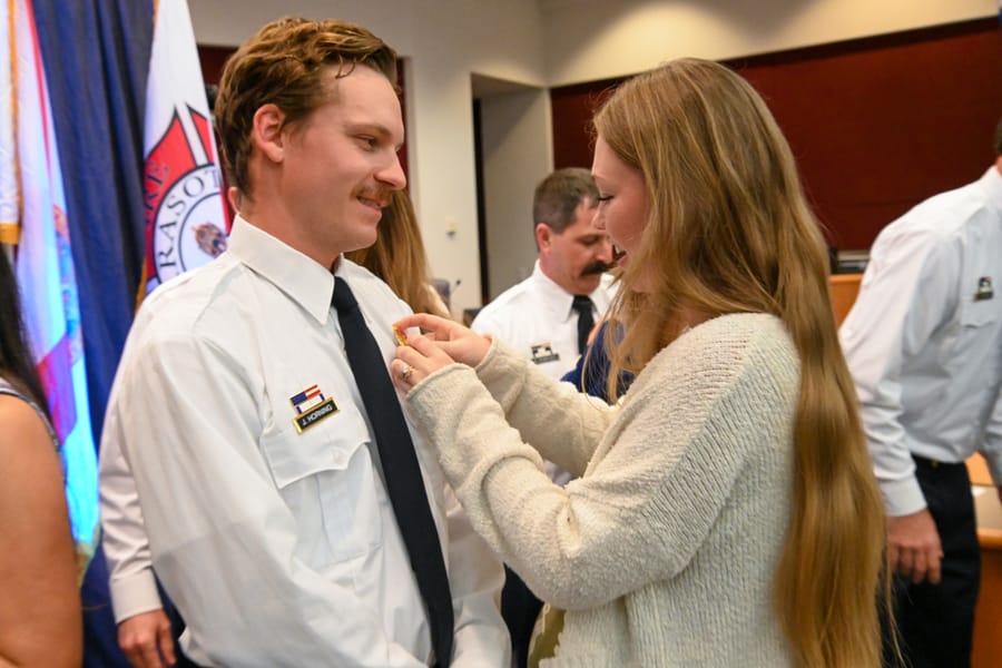 SCFD Class 1224 Badge Pinning Ceremony