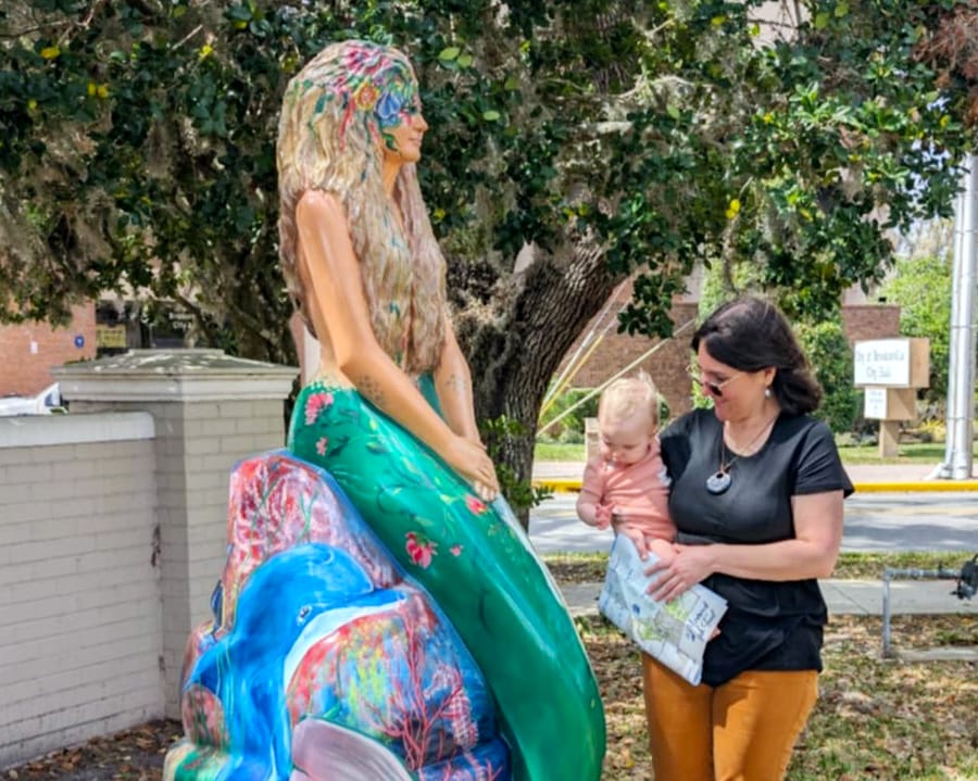Shannon, Anya and Mermaid Statue 'Undine' horizontal