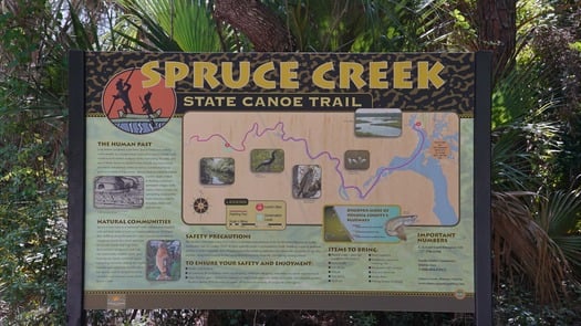 Map of canoe trail at Spruce Creek Preserve (16)