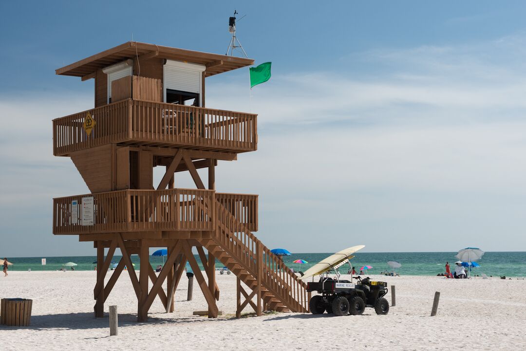 Lifeguard Stand at Manatee Beach