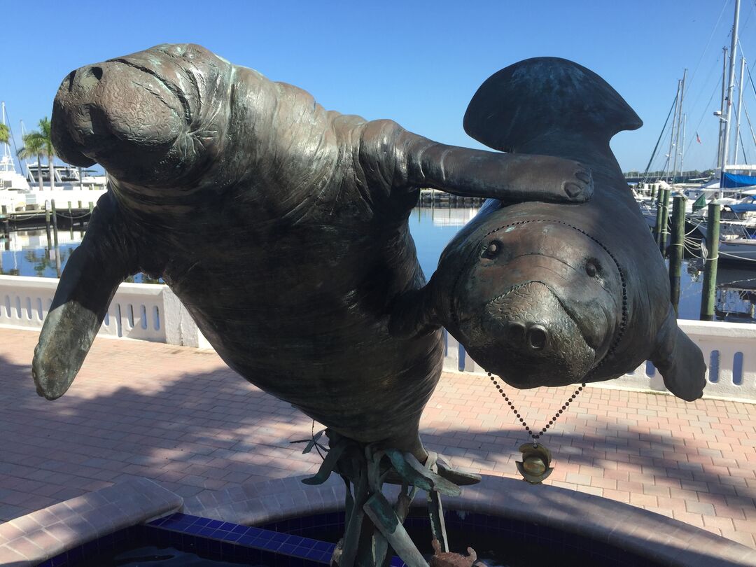 Manatee Fountain Riverwalk