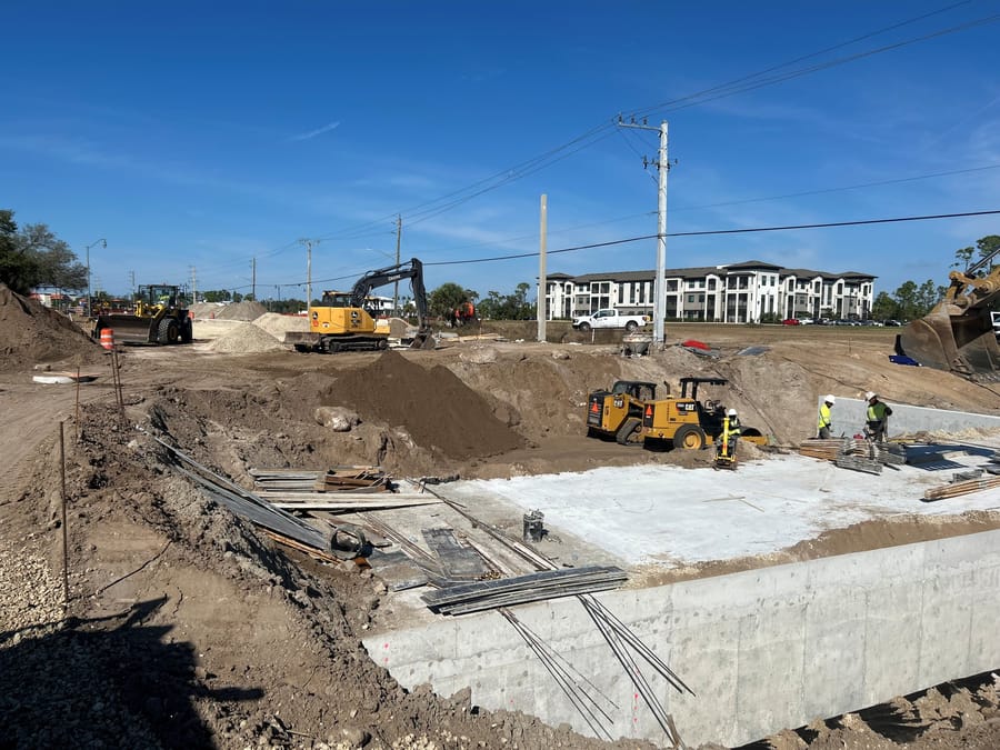 Price Boulevard construction site 12-5-25