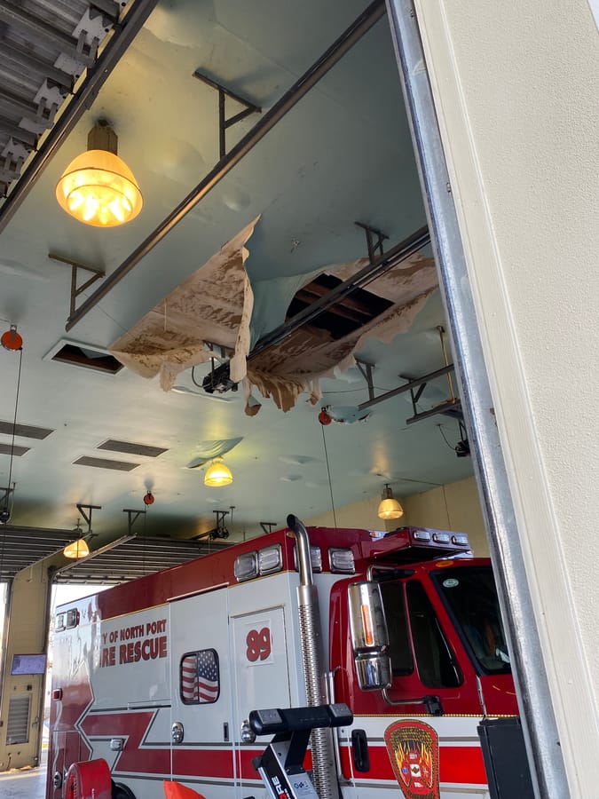 Fire Station 81 Ian damage 1