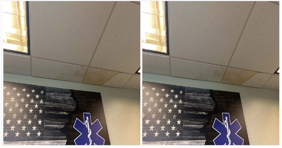 Fire Station 81 Ian damage ceiling2