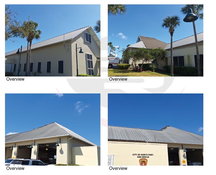 Fire Station 81 Ian damage Roof assessment post patch