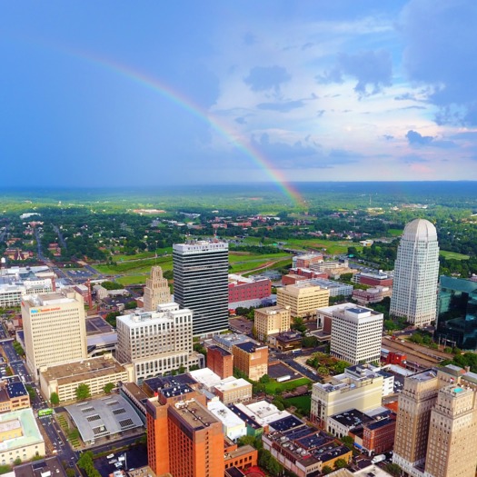 Wings Over Winston Rainbow Skyline