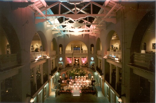 Dining and elegance are experienced at Cafe Alcazar in the Lightner Museum