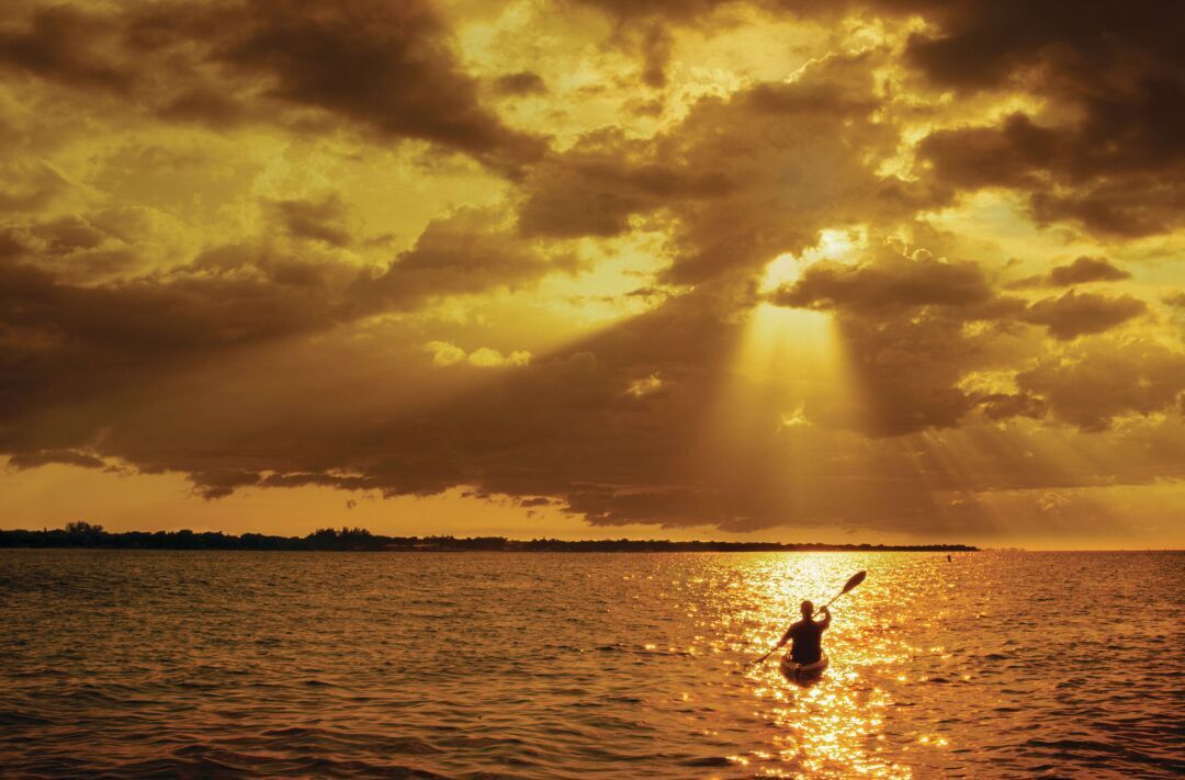 Kayaking During Sunset
