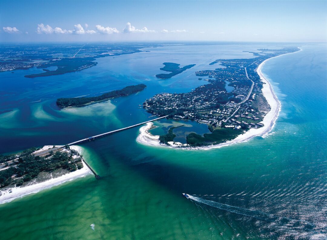 Longboat Key Pass Aerial