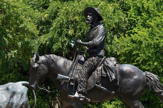 Indian Spring Park - Bronze Cowboy 04-23-16 02