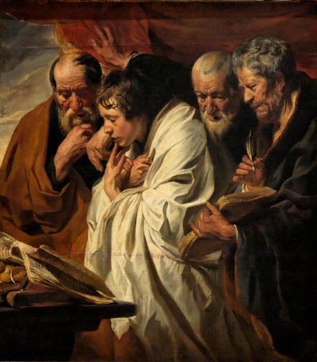 Four_Evangelists_Jordaens_Louvre_1625 and circa 1630