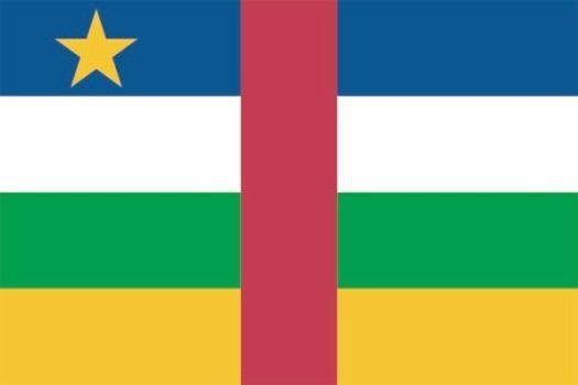 original and simple Central African Republic flag isolated vecto