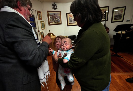 Ash Wednesday service at Congregation Chai v'Shalom