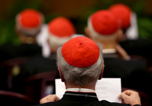 Cardinals attend a consistory led by Pope Francis as he names 20 new cardinals at the Vatican