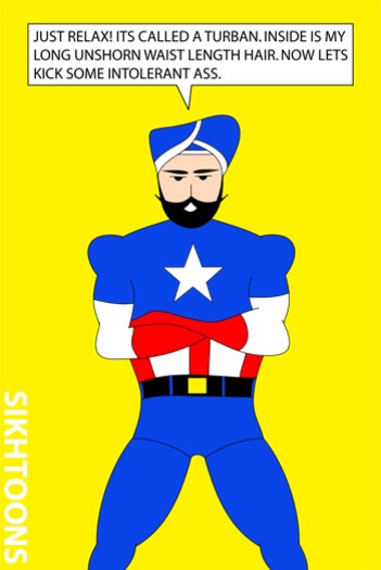 Sikh Captain America Poster