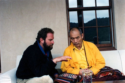 web Lama Surya Das with a friend