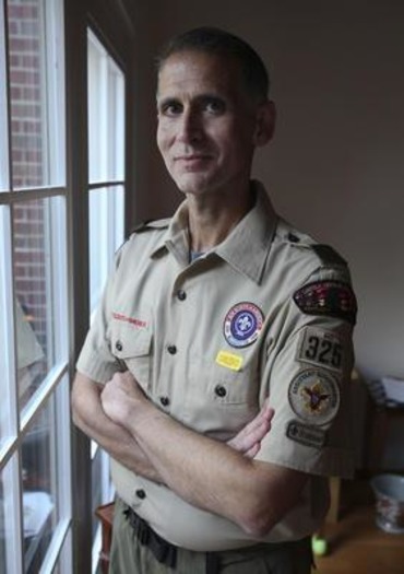 Greg Bourke before he was forced to resign from Boy Scout leadership in 2012