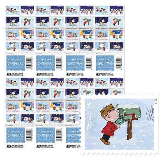 web Charlie Brown Christmas stamps