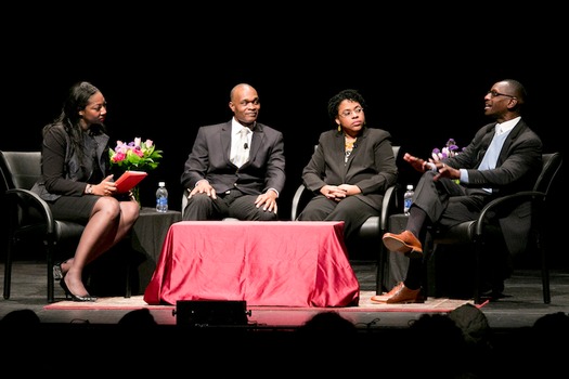 thumb Jennifer Pinckney and others speak at Duke University forum