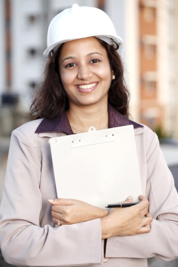 woman working