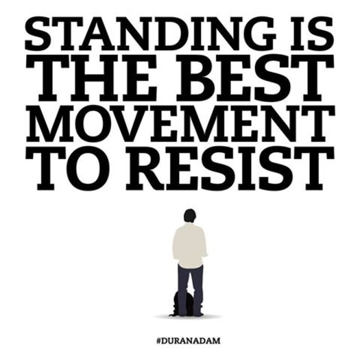 standing up as resistance