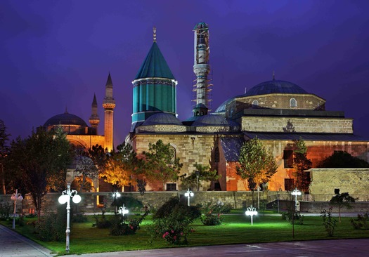 konya mevlana rumi shrine night copy copy copy