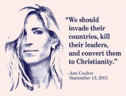 Ann Coulter invade kill convert