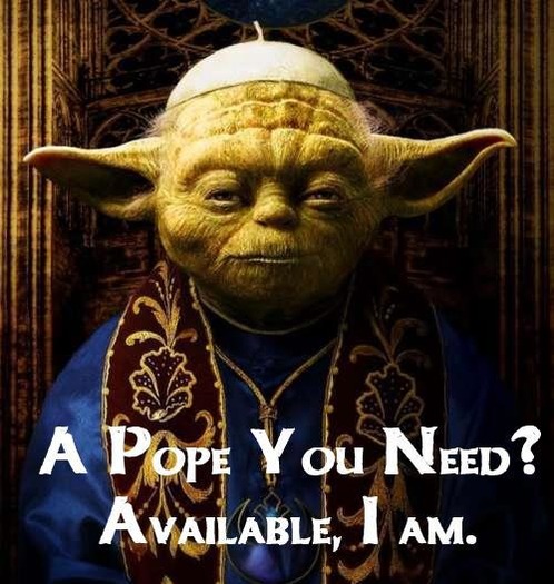 Yoda as Pope