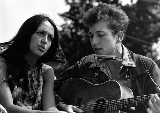 Joan Baez and Bob Dylan 1963 (wikipedia)