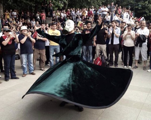 whirling dervish tear gas