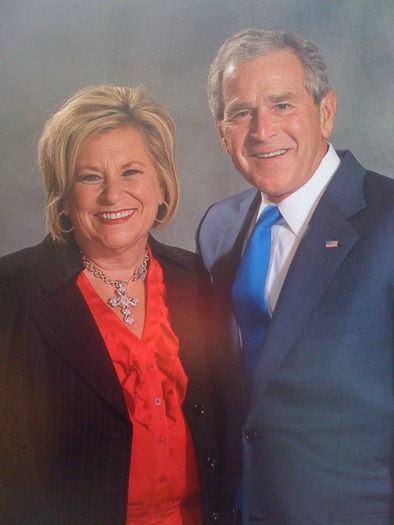 Sandi with President Bush