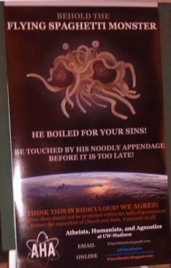 Spaghetti monster poster