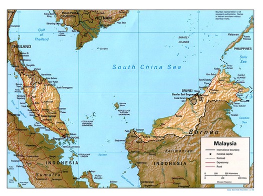 Malaysia map