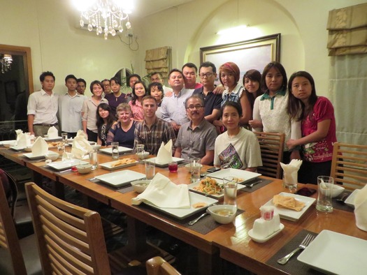 Farewell dinner Myanmar