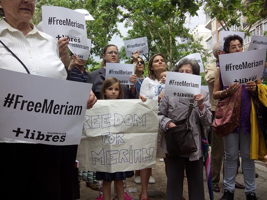 Meriam Ibrahim protest