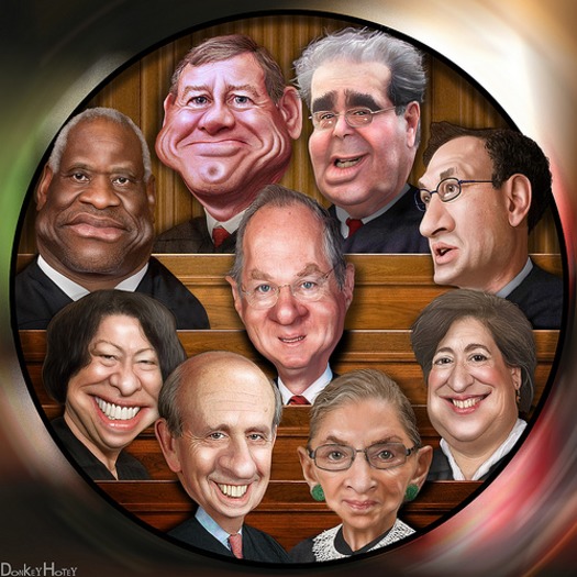 Supreme Court SCOTUS caricatures