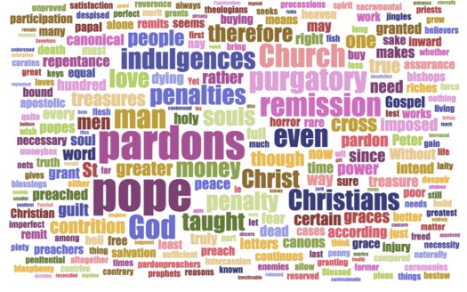 word cloud luther 95 theses english