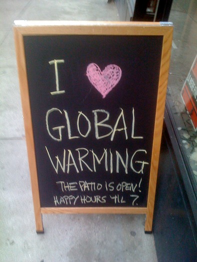 Global Warming sign