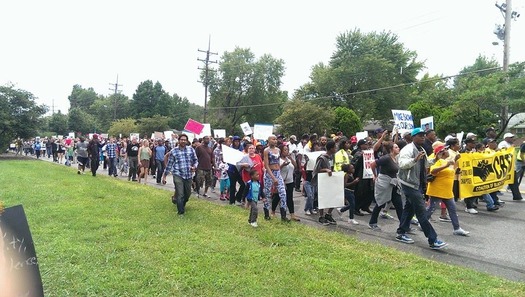 Protesters Ferguson