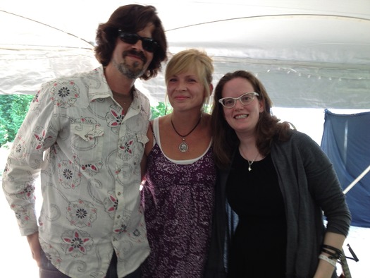 Lauren Winner with Over the Rhine musicians at the 2012 Wild Goose Festival