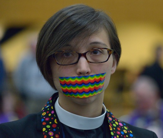 PRINT Silent gay rights protest at United Methodist General Conference