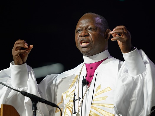 web Bishop preaches during United Methodist General Conference