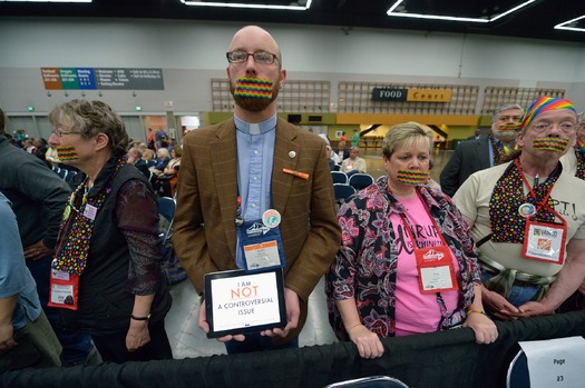 PRINT Silent gay rights protest at United Methodist General Conference