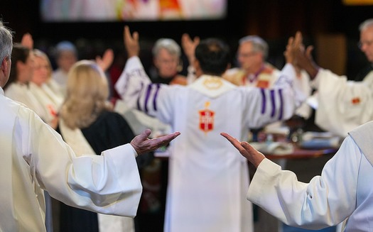 web bishops hands at UMCGC