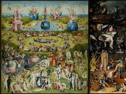 web “The Garden of Earthly Delights” by Hieronymous Bosch.