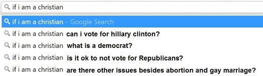 Election 2016 search results